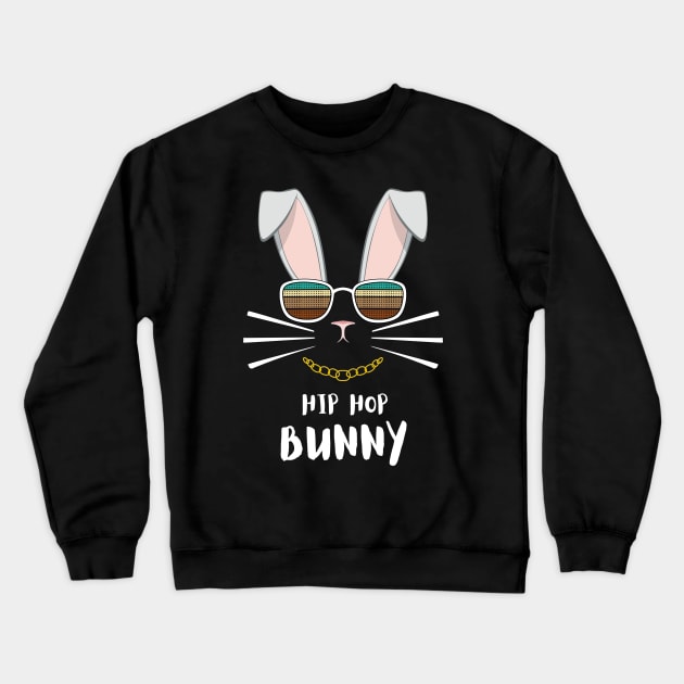 Easter Hip Hop Bunny Rabbit Crewneck Sweatshirt by MasliankaStepan